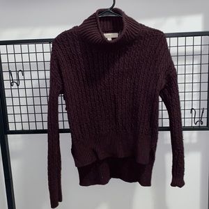 Loft purple sweater (cropped)